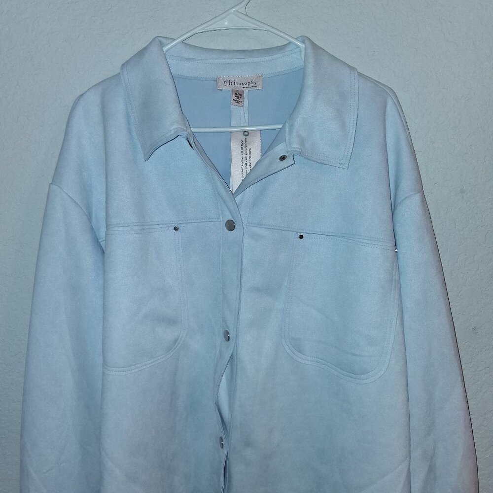 Philosophy Womens Blue Jacket Size XL NWT